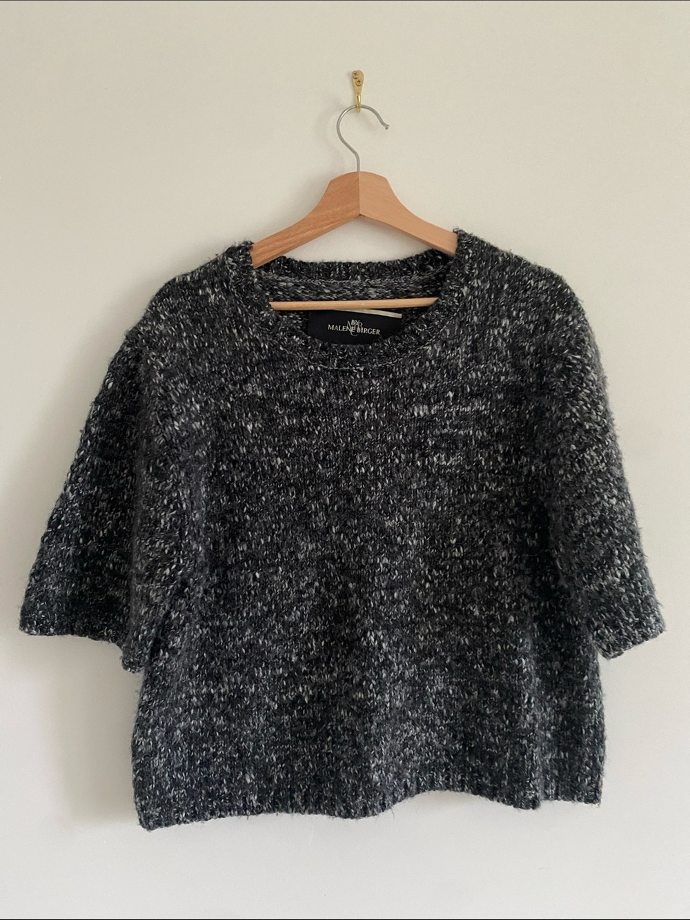 Malene Birger Idama Marled Wool Blend Sweater - Picture 3 of 7
